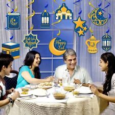 10Pcs/Set Eid Al-fitr Moon Spiral Decoration Pendant Ramadan Mubarak Decorations