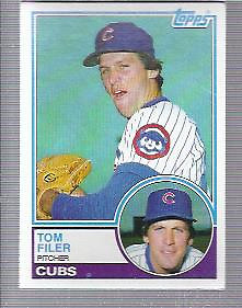 1983 Topps Baseball Card #508 Tom Filer
