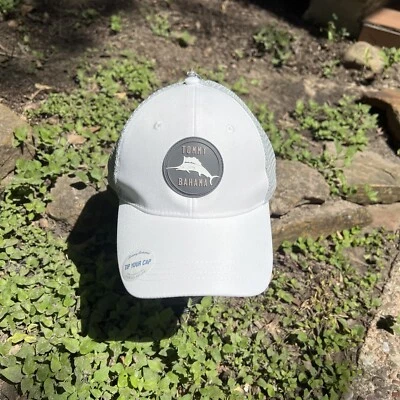 Tommy Bahama Snapback Tip Your Cap Baha Margarita White Gray Trucker Golf Hat - Image 1 of 4