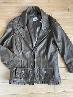 Miss Sixty Collection Leather jacket Olive Color Size S Excellent Condition! - Image 1 of 4