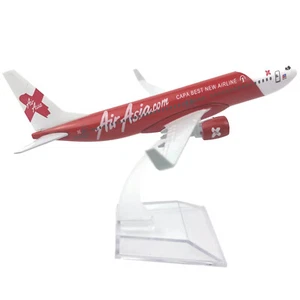 16cm Diecast Alloy 1/400 Scale Red Air Asia Airlines B737 Airplane Model Gifts - Bild 1 von 11
