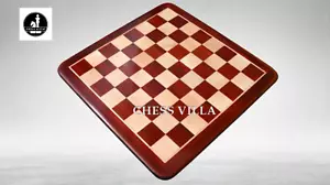 21" Solid Luxury Budrose Wood & Maple Wood Chess Board- 55mm Square Size - Picture 1 of 6