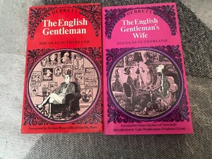 The English Gentleman & Gentleman's Wife Douglas Sutherland Debrett x2 Books - Imagen 1 de 2