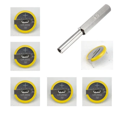 X5 Super Nintendo NES, SNES, Gensis, N64 Baterías CR2032 Tab 3.8mm Broca de Seguridad Foto 1 de 2