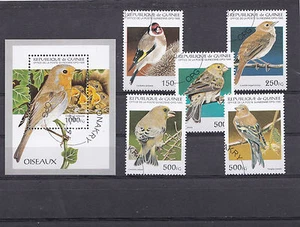 Q1079 - Guinee 1995 - Set + Block - Vogels/Birds/Vögel  - Imagen 1 de 1
