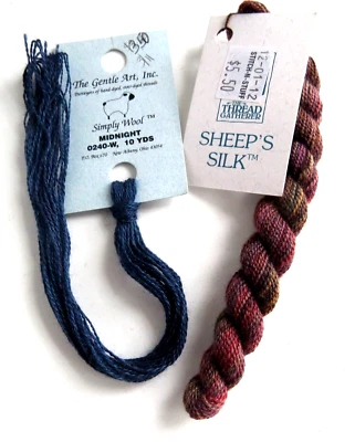 Thread Gatherer SHEEP'S SILK Dickens Christmas silk/wool &WOOL Midnight - Image 1 of 4