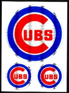 2 Vintage Chicago Cubs MLB Baseball Logo Sports Decal Stickers - FREE SHIP [11] - Picture 1 of 2
