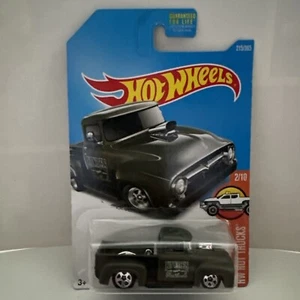 2017 Hot Wheels Custom 56 Ford Truck Dark Green Hw Hot Truck New Sealed - Picture 1 of 3