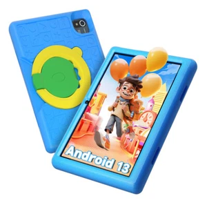 Tablet Kids 10 inch Android 12 5000mAh 6GB+64GB Quad Core Bluetooth WIFI Blue - Picture 1 of 6