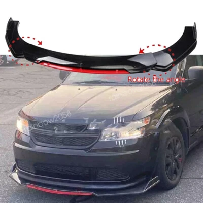 For Dodge Journey SXT 2009-2024 Front Bumper Chin Lip Splitter Spoiler Kit Gloss Foto 1 de 4