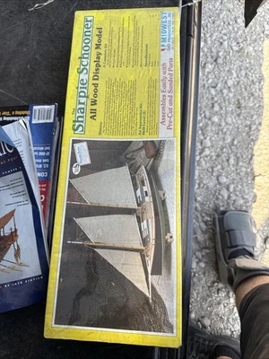 MIDWEST PRODUCTS THE SHARPIE SCHOONER ALL WOOD DISPLAY MODEL KIT #968 New In Box - Image 1 of 3