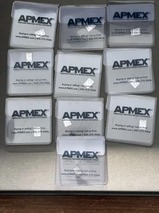 Apmex Switzerland 1gr 999.9 Fine Silver Bullion Bar Lot of 12 Bars Authentic - Picture 1 of 3
