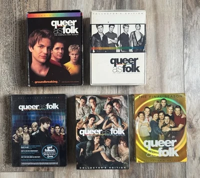 Queer As Folk: The COMPLETE SERIES Seasons 1-5 DVD BOX SETS ⭐️ 2 SEALED, 3 MINT! - Image 1 of 4