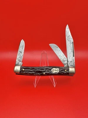 Navaja de Bolsillo Solingen Grúa Besadora Robi Klass De Colección Rara Hecha en Alemania Foto 1 de 4