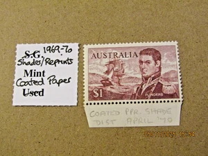 AUSTRALIA QEII 1967 SG No 401 DIFF SHADES/REPRINTS COATED PAPER 1970 - Picture 1 of 1