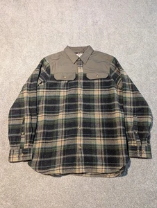 Fjallraven Shirt Mens XL Granit Flannel Wool Blend Plaid Comfort Fit - Picture 1 of 8