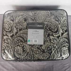 Madison Park Bedspread Set King 5pc Paisley Comforter Shams Bedding Quilt Luxury - Picture 1 of 7