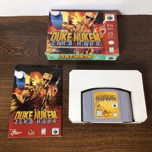 DUKE NUKEM Zero Hour (Nintendo 64 N64) CIB Complete In Box w/Manual & Tray - Picture 1 of 12