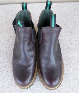 Georgia Giant dunkelbraune hohe, wasserdichte Romeo-Stiefel aus Leder. herren 9 breit - Bild 1 von 7