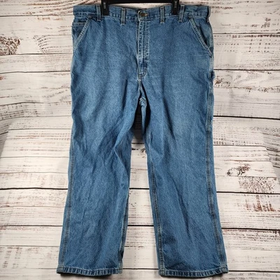 Jeans Carhartt B13-STW Carpenter 44x30 Original Dungaree Fit Jeans Pesado - Imagem 1 de 4
