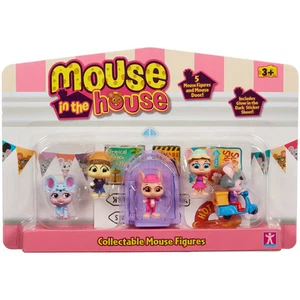 Mouse in the House Collectable 5 Figure Pack Pink Hat Millie Set for Ages 3+ - Picture 1 of 8
