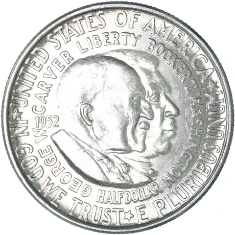 1952 (P) Washington-Carver Classic Commem Half Dollar BU See Pics T893 Cover