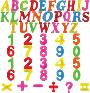 Lettres magnétiques chiffres alphabet aimants réfrigérateur enfants enfant apprentissage mathématiques jouet - Photo 1/13