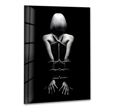 Woman With Rope Glass Wall Art - Image 1 of 4