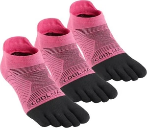 Coolmax Toe Socks for Women and Men No Show Low Cut High Large, Red - Picture 1 of 7