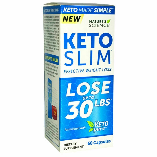 Nature’s Science Keto Slim 500mg Capsules - 60 Count