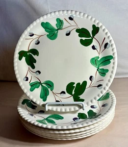 6 Blue Ridge Mountain Ivy 9 1/4" Luncheon Plates - Picture 1 of 2