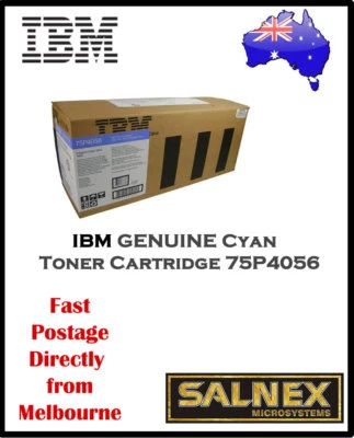 IBM GENUINE 75P4056 Cyan Laser Toner Cartridge  For InfoPrint Color 1354,1464 - Image 1 of 2