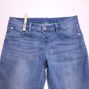 Arizona Button Zip Casual Medium Wash Denim Jeans Youth Size 16 1/2 Blue - Picture 1 of 9