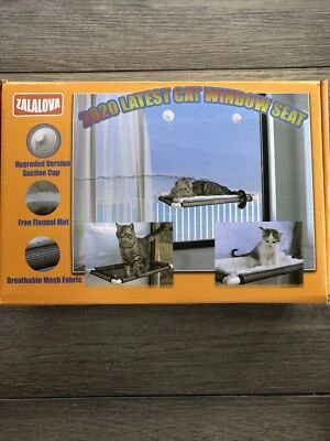 NUEVO EN CAJA ZALALOVA Asiento Hamaca Cama/Percha Gato Montado en Ventana con Manta de Vellón  Foto 1 de 4