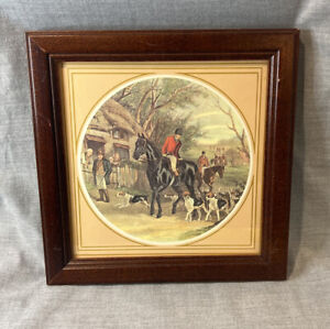 WJ Shayer Framed The Return Home A. Ackermann 1902 Print Fox Hunting Horse Hound