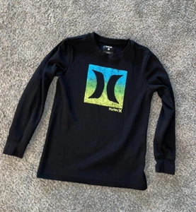 Hurley long sleeve thermal t shirt boys 10/12 L euc 2718 - Picture 1 of 3
