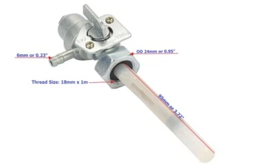 Gas Tank Fuel For Honda Rebel250 Rebel 250 1985-2009 CMX 250 Petcock with On/Off - Изображение 1 из 2