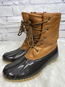The Original Duck Boot Womens Ariel Closed Toe Mid-Calf, Tan/Brown, Size 9 - Picture 1 of 5