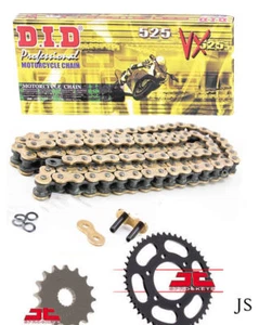 FITS BMW S1000 XR 2014-2019 DID VX Gold X-Ring Chain & Sprocket Kit - Picture 1 of 5