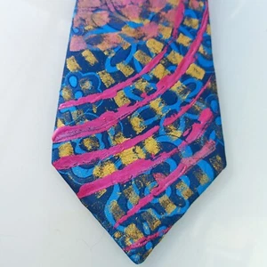 PAUL SMITH Tie CUSTOMISED by PAUL McNEIL - ARTIST PUNKY COOL STUNNING  !! UNIQUE - Picture 1 of 9