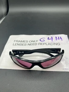 Wiley X Slik Sonnenbrille schwarz mit Seitenschutz nur Gestell OHNE Gläser - Bild 1 von 8