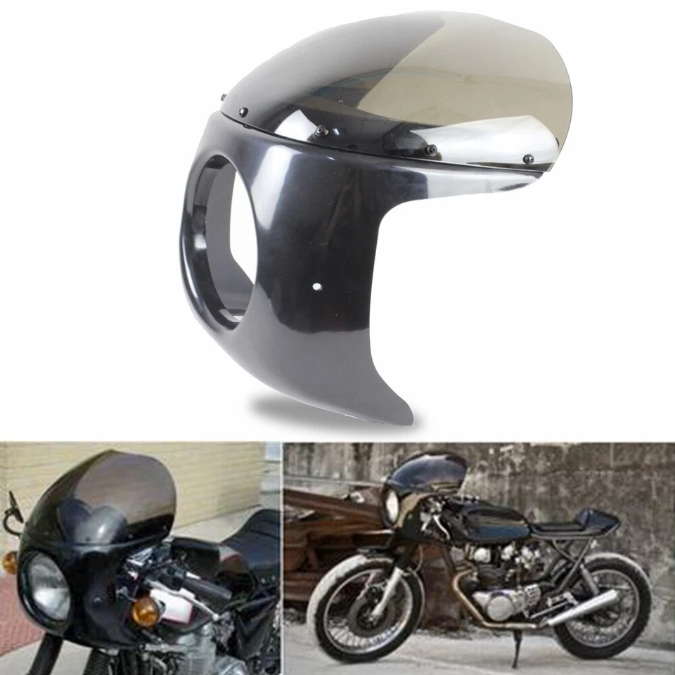 For Honda CB Suzuki GS Yamaha XS Kawsaki VN 750 Cafe Racer Headlight Fairing Kit — 第 1/4 张图片