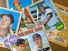 1968 Topps Baseball Singles - Numbers 1-299 - Pick Your Card - Complete Your Set
