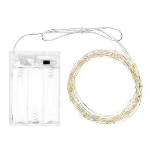 CATENA FILO 390 cm ARGENTO 40 LUCI MICRO LED MULTICOLOR NATALE LOTTI - Immagine 1 di 1