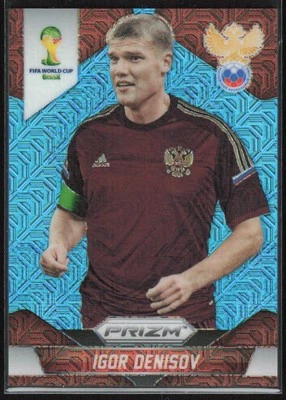 2014 Panini Prizm FIFA World Cup Blue Pulsar #166 Igor Denisov /55 Russia - Image 1 of 2
