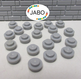 (E18/7/2) LEGO 20x4073 Plate Round Plate 1x1 New Light Gray