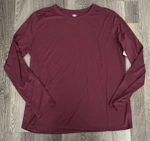 Camiseta Athletic Works absorbente de humedad manga larga vino mujer XXL 20 - Imagen 1 de 3