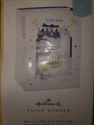 Tarjeta emergente grande Hallmark (Paper Wonder) 3D adorable “New Baby” Foto 1 de 3