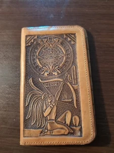 Vintage handgefertigte mexikanische Leder Geldbörse - Bild 1 von 6