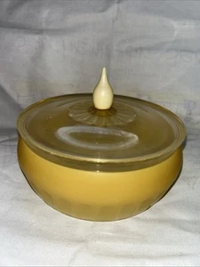 Vtg Avon Products Cotillion Beauty Dust Powder 1960’s Covered Yellow Container - Picture 1 of 8